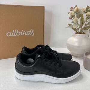Allbirds Wool Runner Lace-up Sneakers Athletic Low Top Natural Black Women 6